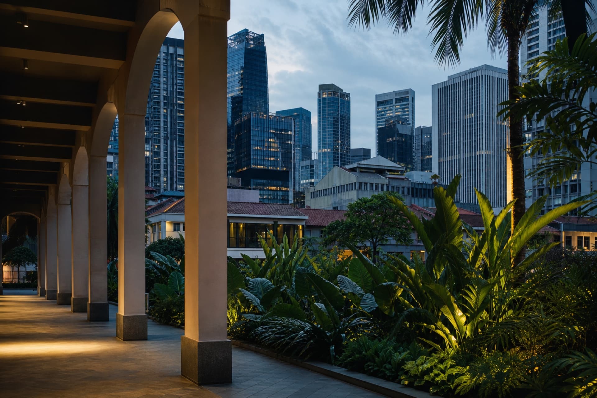 Original UpTrip Singapore destination artwork; not hotel photography